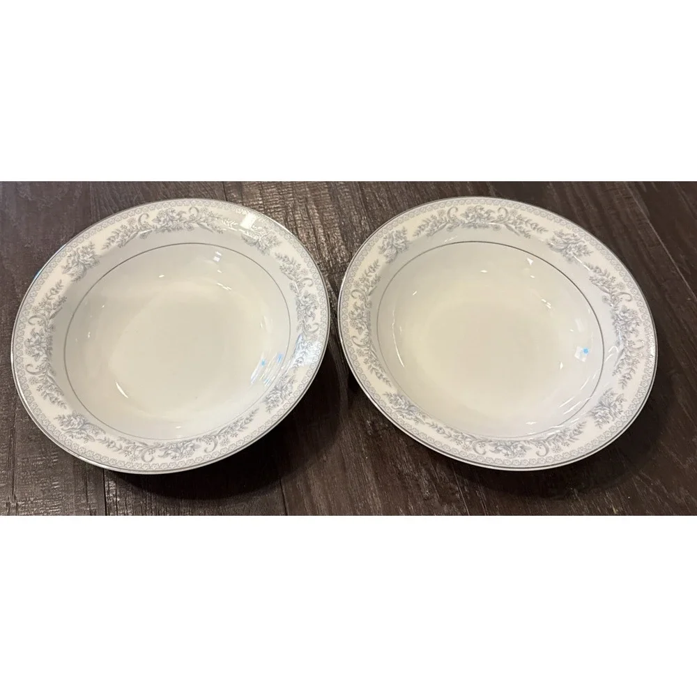 Mikasa Fine China Dresden Rose Round Vegetable Serving Bowls Set Of 2 Japan 9